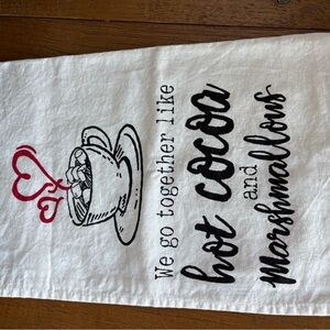 Hot Cocoa and Marshmallows Kitchen Towel
